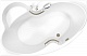 BellSan Акриловая ванна Индиго 168x110 R с гидромассажем с ручками белая/бронза – картинка-7